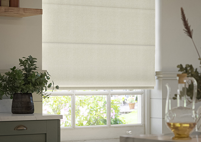 Soft Chevron, Cream - Twist&Fit Roman Blind - Image 5